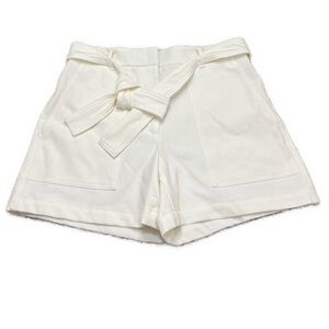Ann Taylor NWT Marina Shorts With Belt Nautical White Sz 6